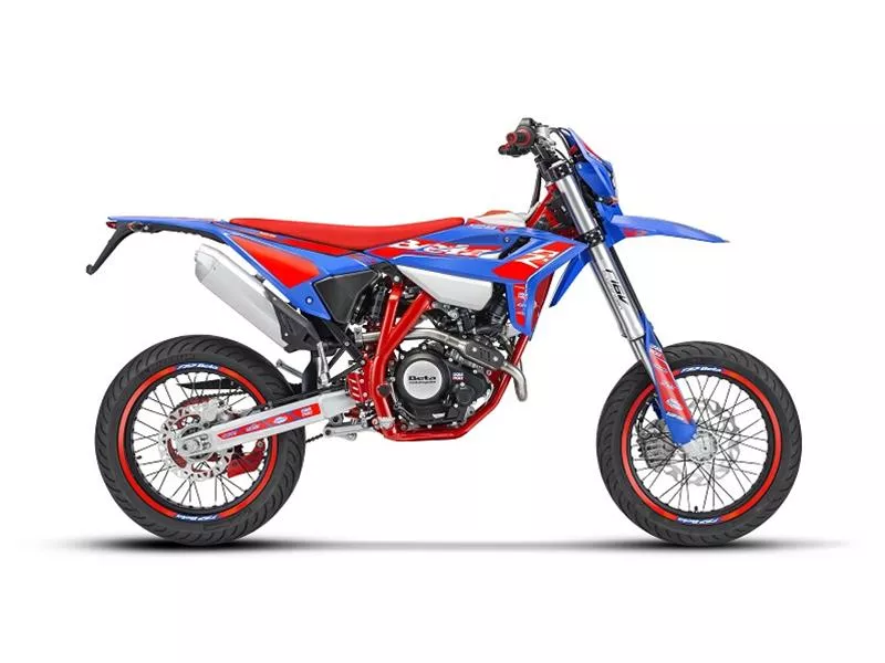 BETA MOTARD BIKE RR 4T 125 R - RACING BLUE/RED E5+