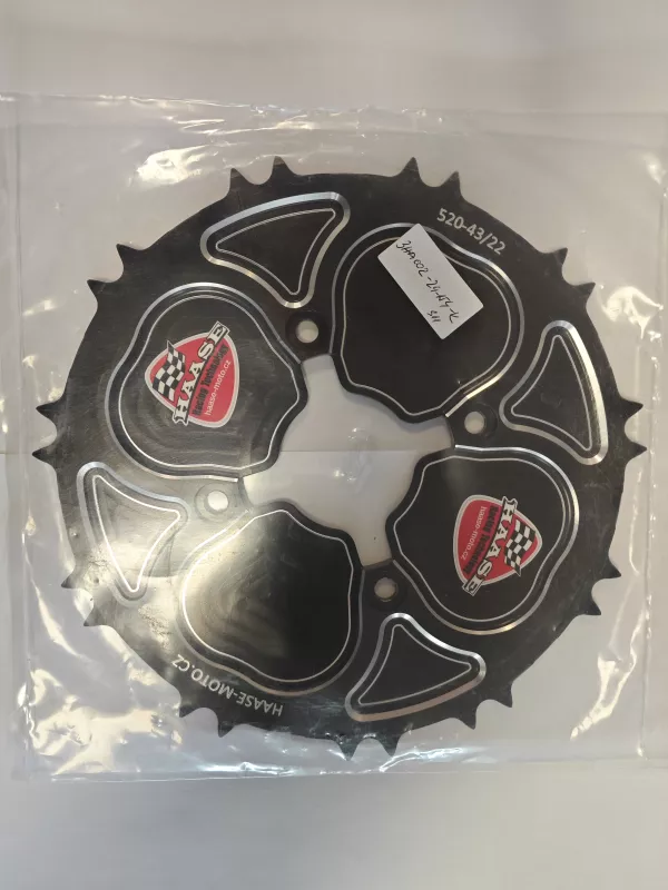 Řetězové kolo 43/22 zubů - zakrytované HAASE